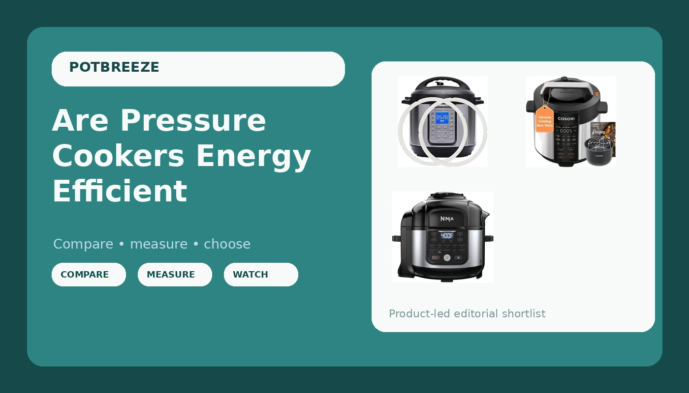Are Pressure Cookers Energy Efficient - PotBreeze review with measurements and honest opinion