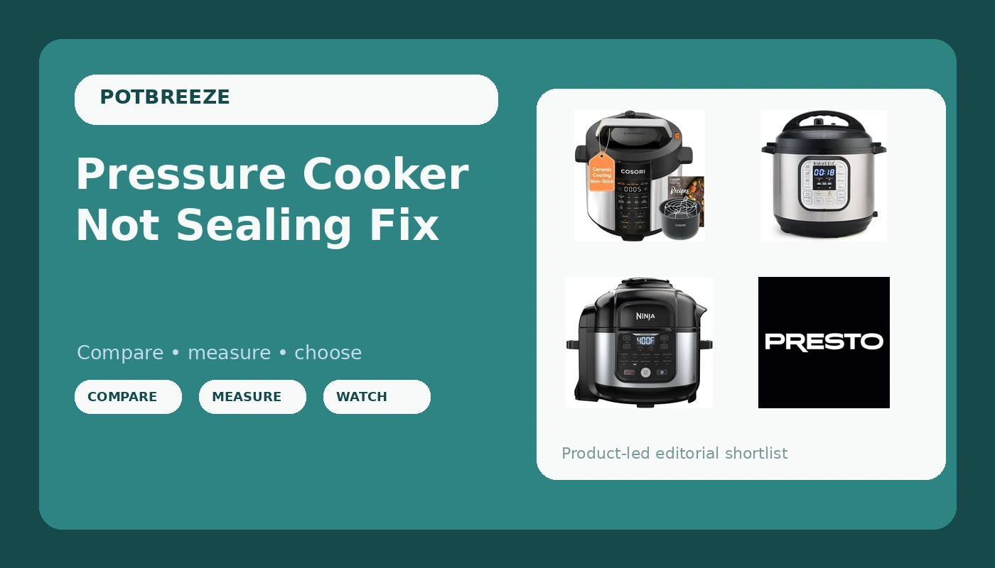 Pressure Cooker Not Sealing Fix - PotBreeze review with measurements and honest opinion
